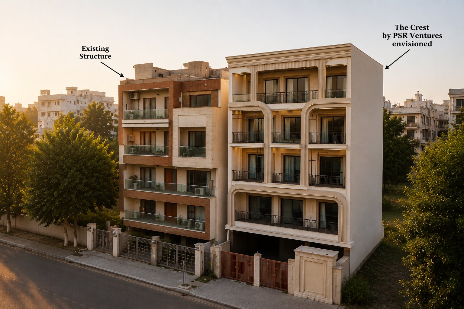 Aerial view — BPTP, Sector 85, Faridabad