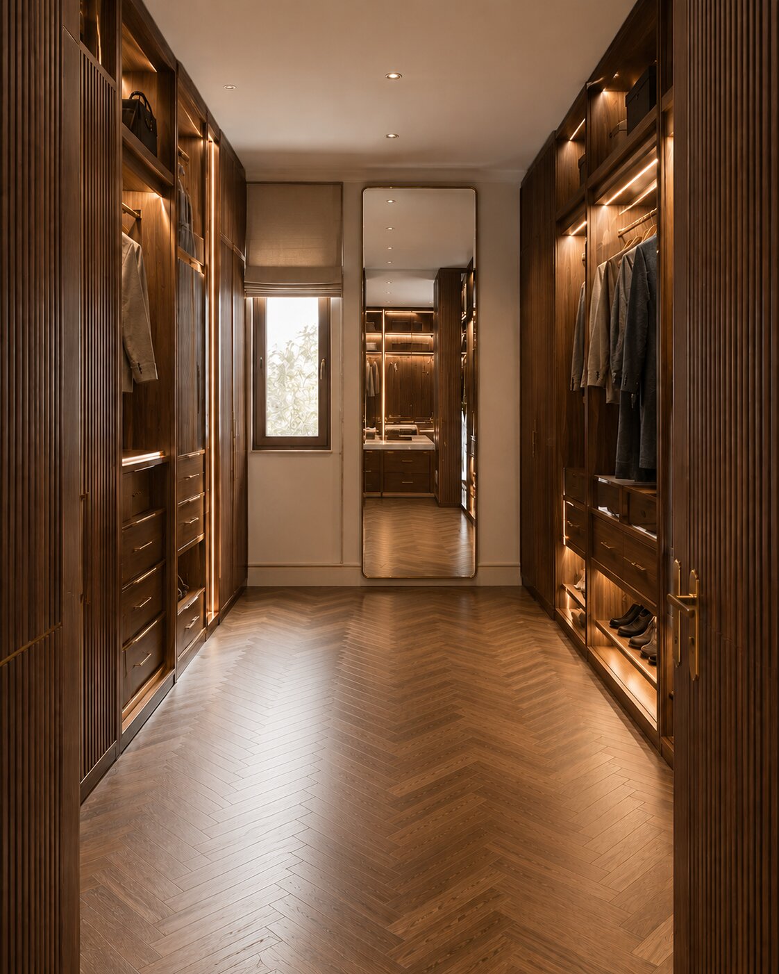 Modern walk-in wardrobes